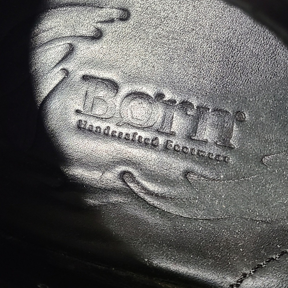Born Mary‎ Jane Flats Black Leather Buckle Comfort Shoes Women 9.5M - Picture 7 of 10
